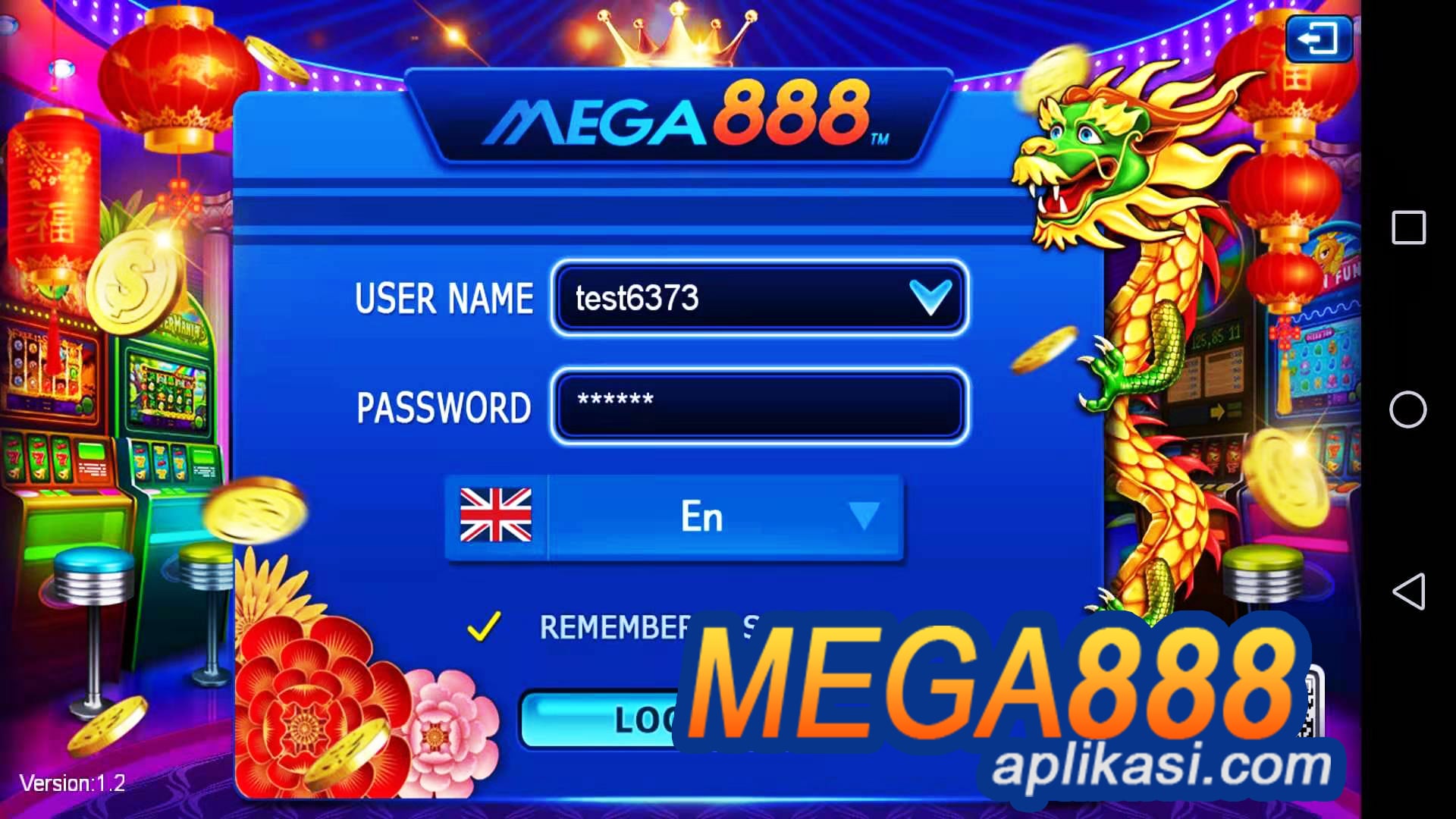 mega888 game login